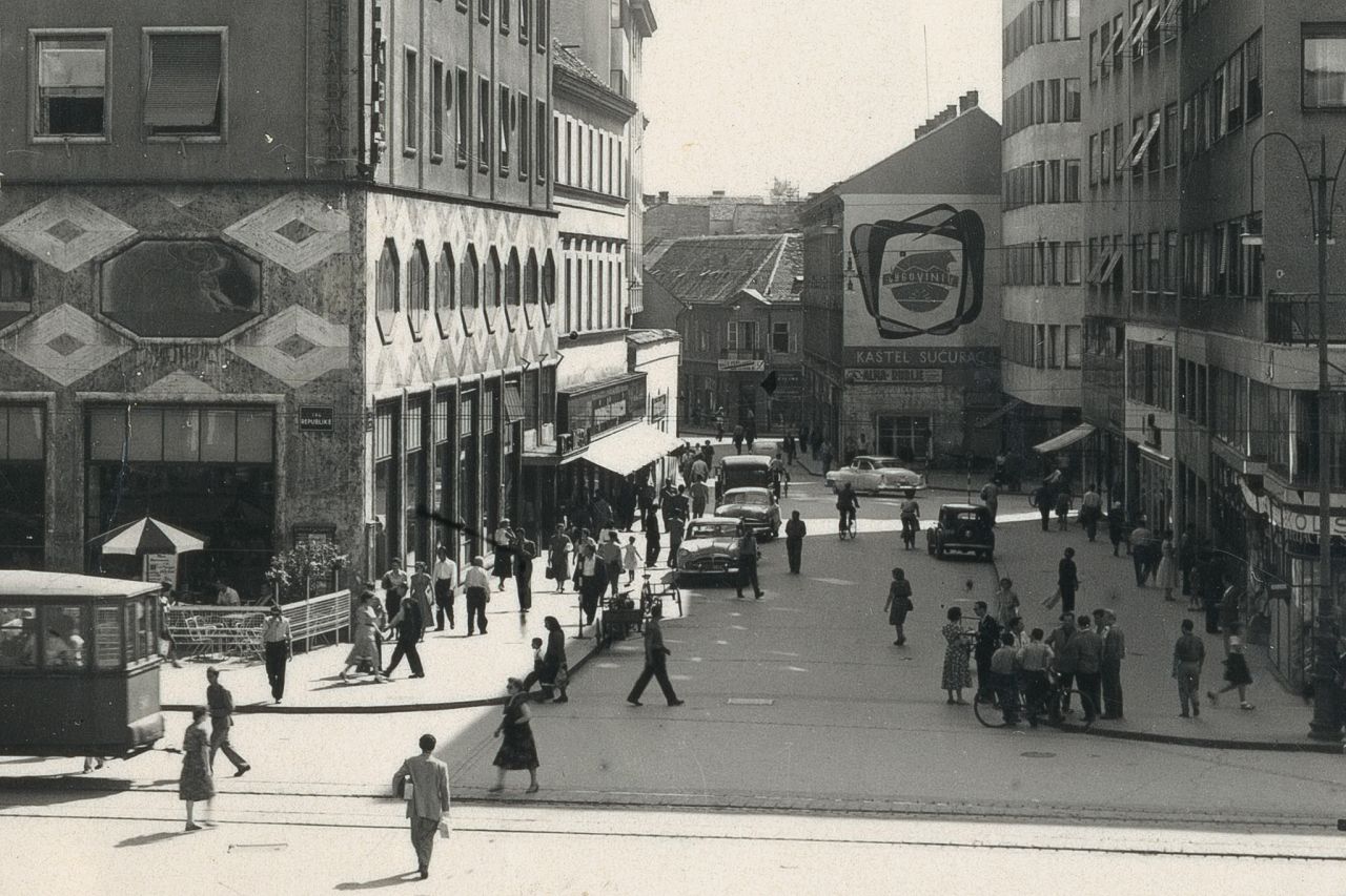 Gajeva ulica oko 1955.-1960. godine